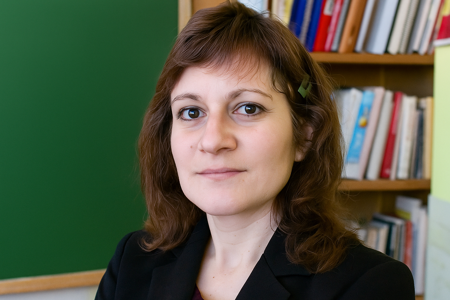 Elsa teaching Portuguese